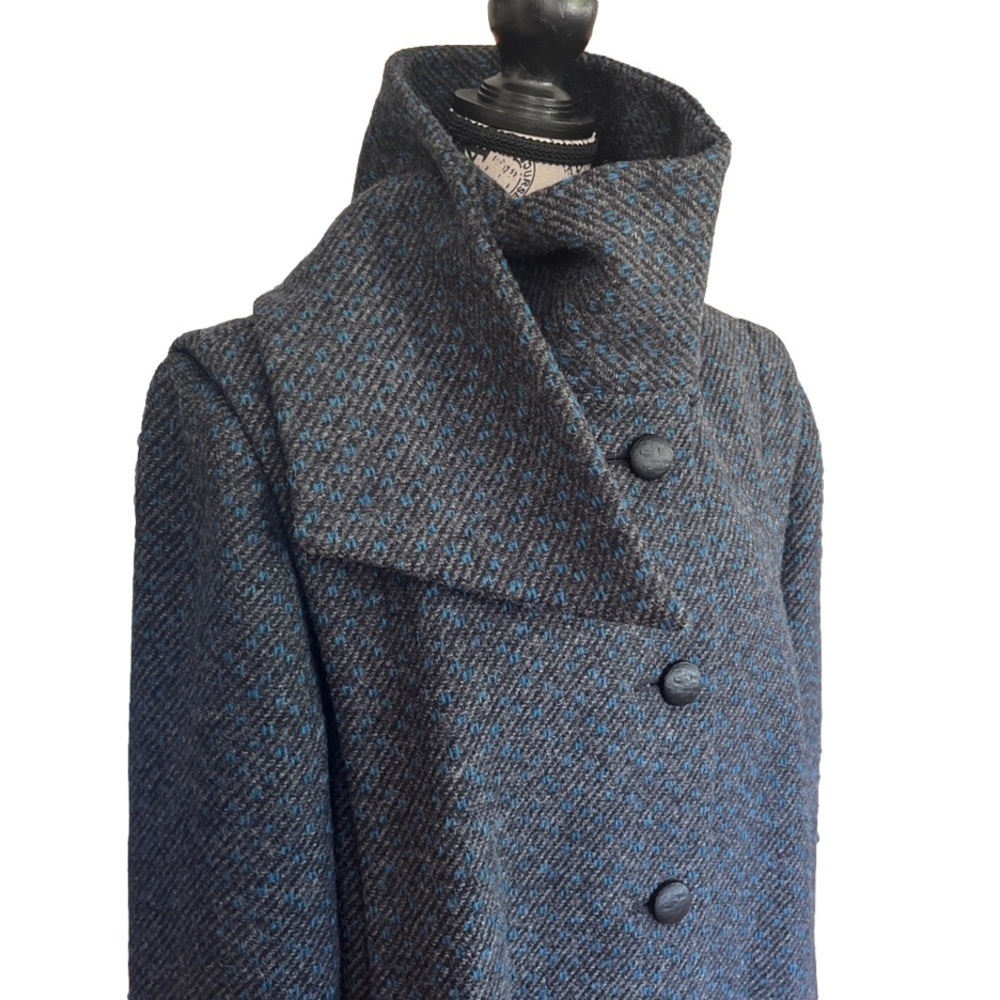 Vintage Wool full Length Jacket Grey